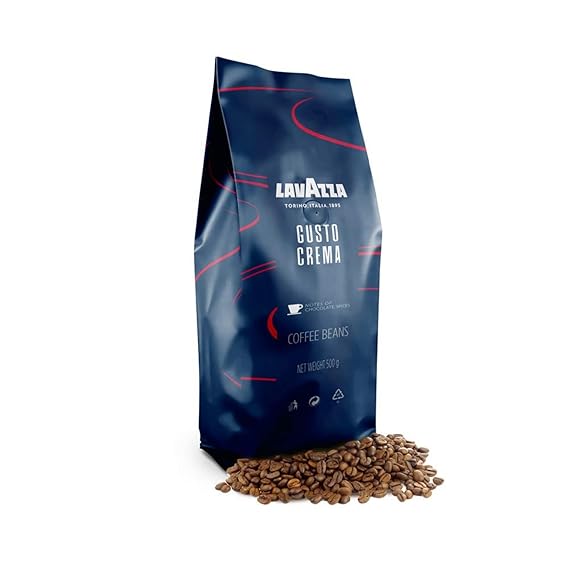 https://b2b.caffelleria.com/Lavazza Gusto Crema, Roasted Coffee Beans, 500g with Medium Dark Roast