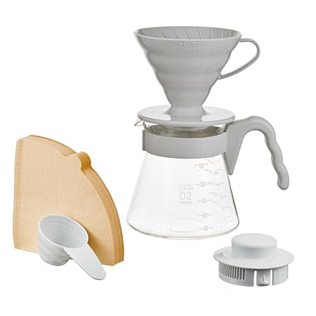 https://b2b.caffelleria.com/HARIO | V60 Coffee Server 02 Set | Glass |