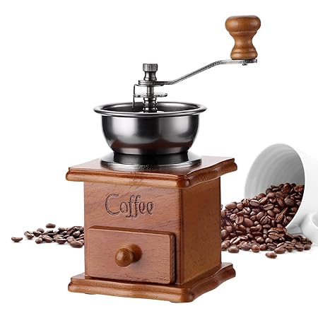 https://b2b.caffelleria.com/Manual Coffee Grinder, Vintage Hand Crank Coffee Grinder