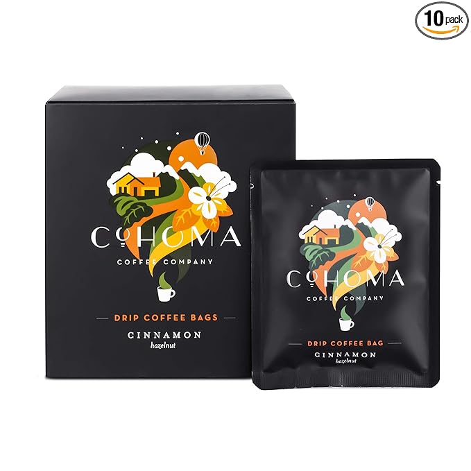 https://b2b.caffelleria.com/Cohoma Cinnamon Hazelnut Drip Coffee Bags